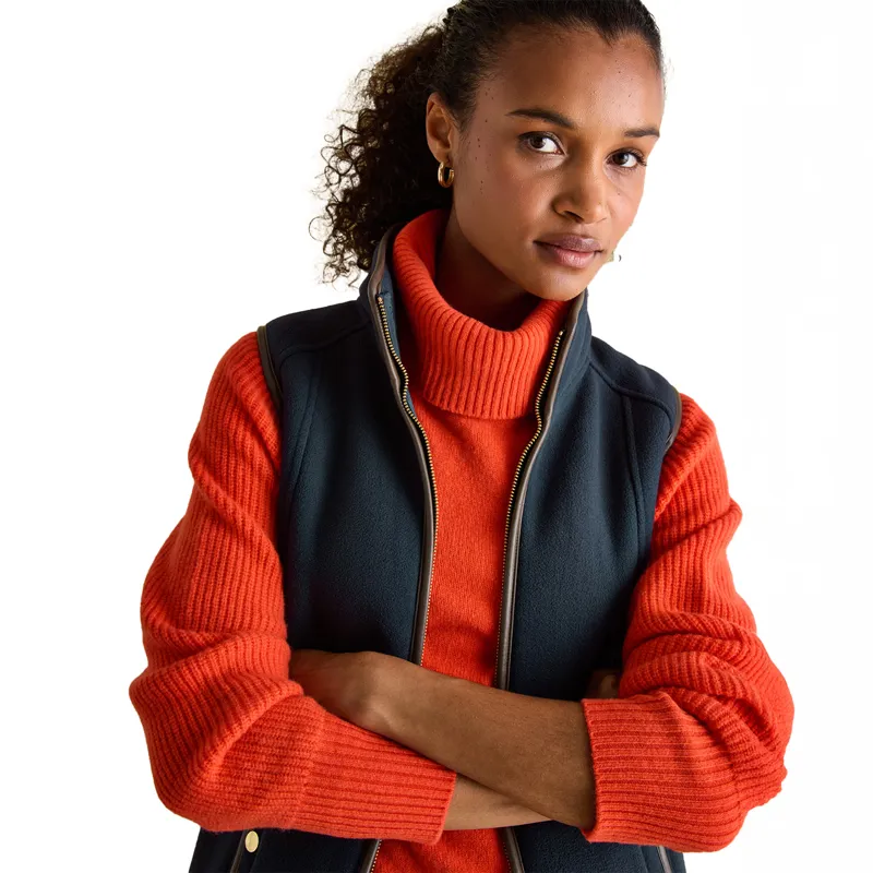 Joules Heritage Womens Fleece Gilet - Navy-5