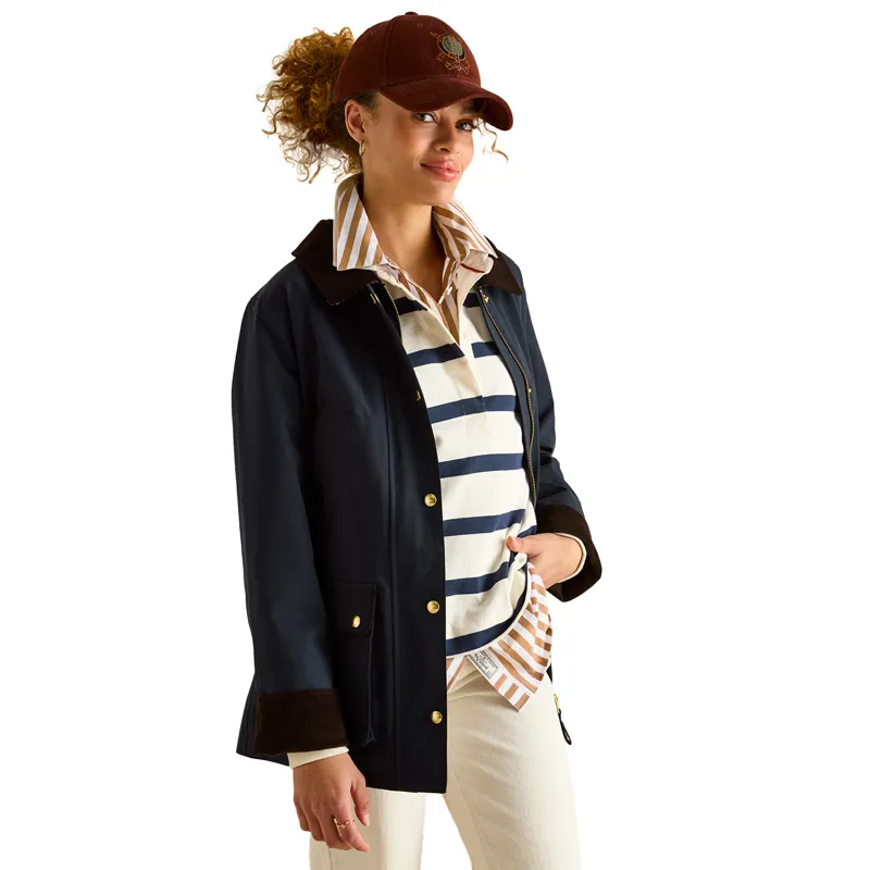 Joules Katherine Womens Waterproof Heritage Jacket - Navy-1
