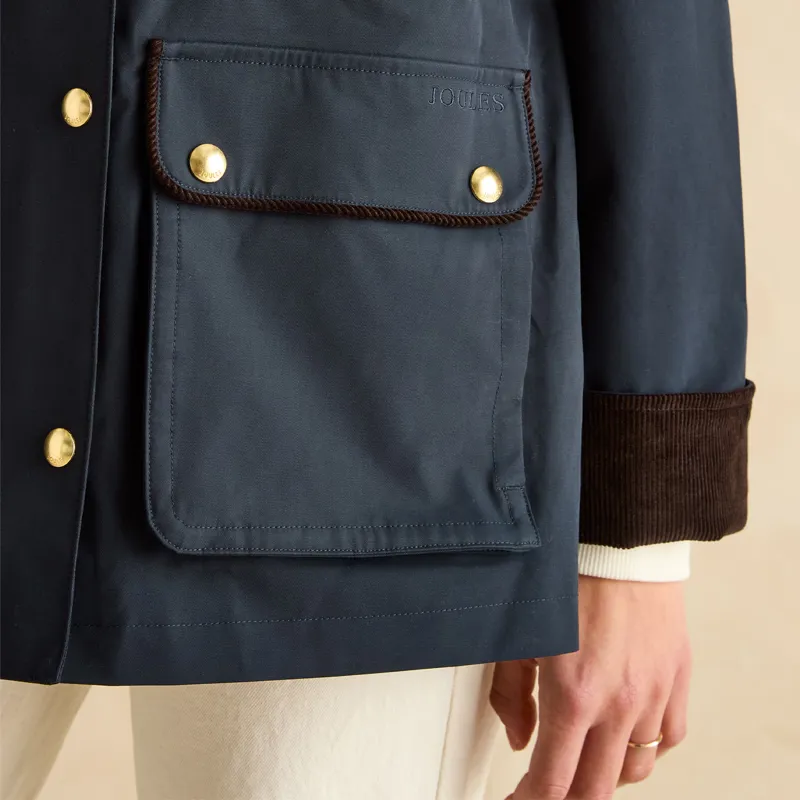 Joules Katherine Womens Waterproof Heritage Jacket - Navy-5