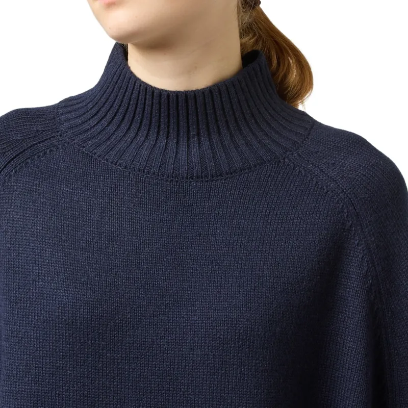 Joules Womens Knitted Cape - Navy-3