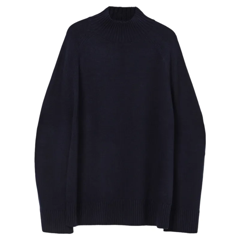 Joules Womens Knitted Cape - Navy-1