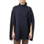 Joules Womens Knitted Cape - Navy