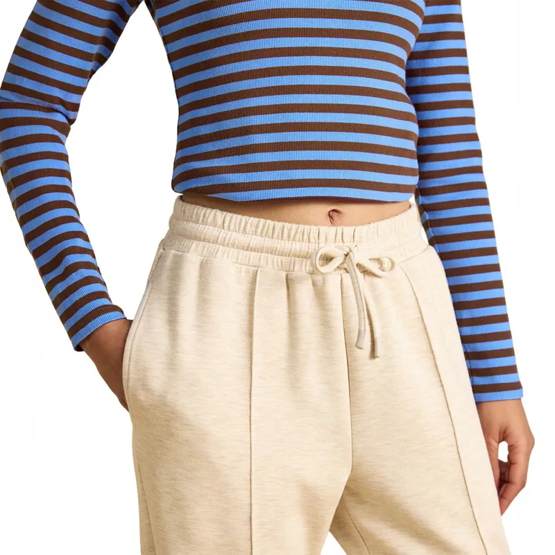 Joules Luxe Club Womens Tapered Joggers - Oatmarl-3