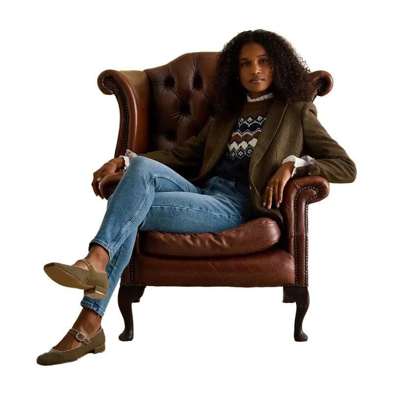 Joules Skinny Fit Mid-Rise Womens Jeans - Blue-4