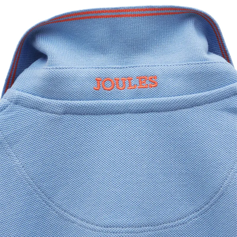 Joules Woody Junior Boys Polo Shirt - Blue/White-3