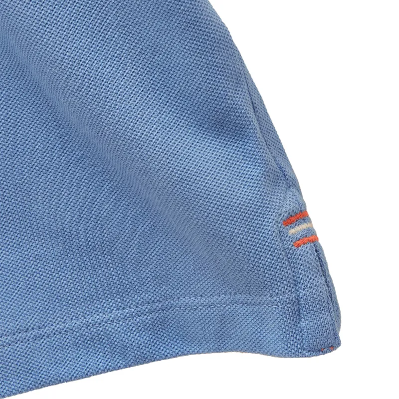 Joules Woody Junior Boys Polo Shirt - Blue/White-4