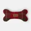 Joules Plush Dog Bone Dog Toy - Heritage Tweed/Red