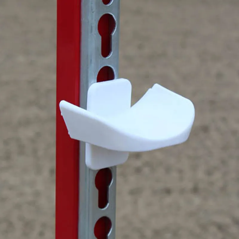 Quality Nylon Show Jump Cup Standard 20mm Depth - White - Single-1