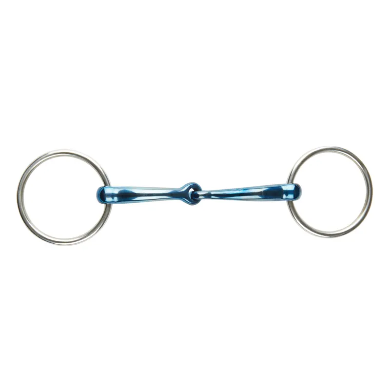 JP Korsteel Blue Steel Loose Ring Jointed Snaffle Bit