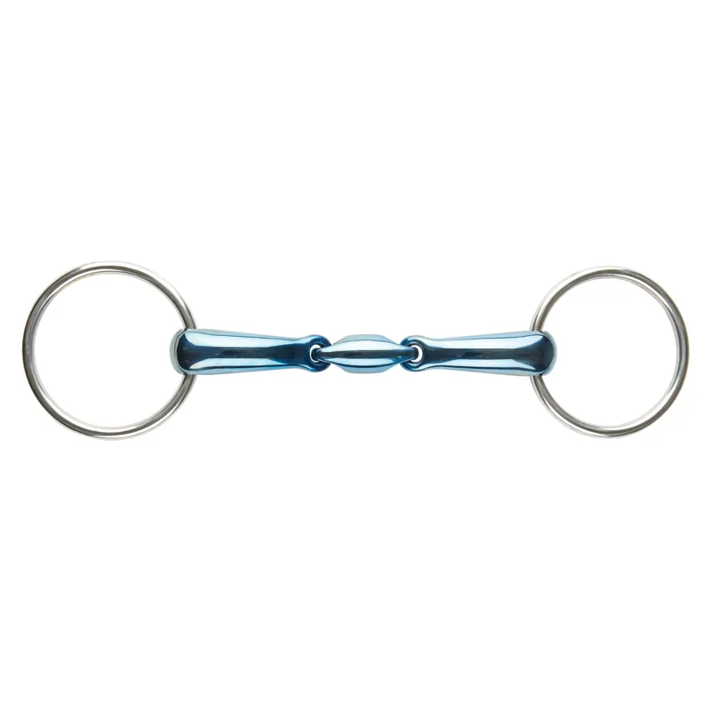 JP Korsteel Blue Steel Loose Ring Oval Link Snaffle Bit