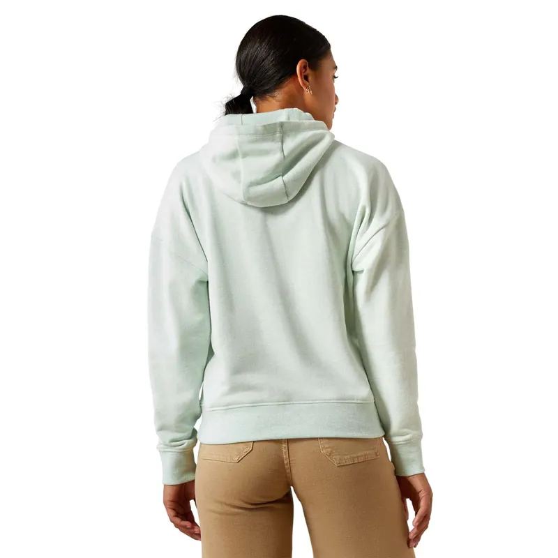 Ariat Just Ladies Hoodie - Beach Glass Heather-1