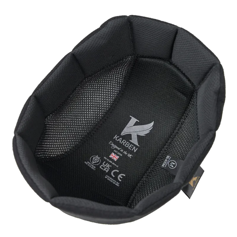 Karben Ellipse Riding Hat Liner - Black