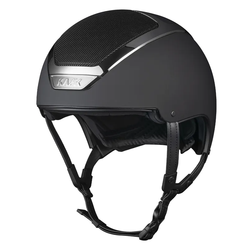 KASK Dogma XC Skull Riding Hat - Black/Silver