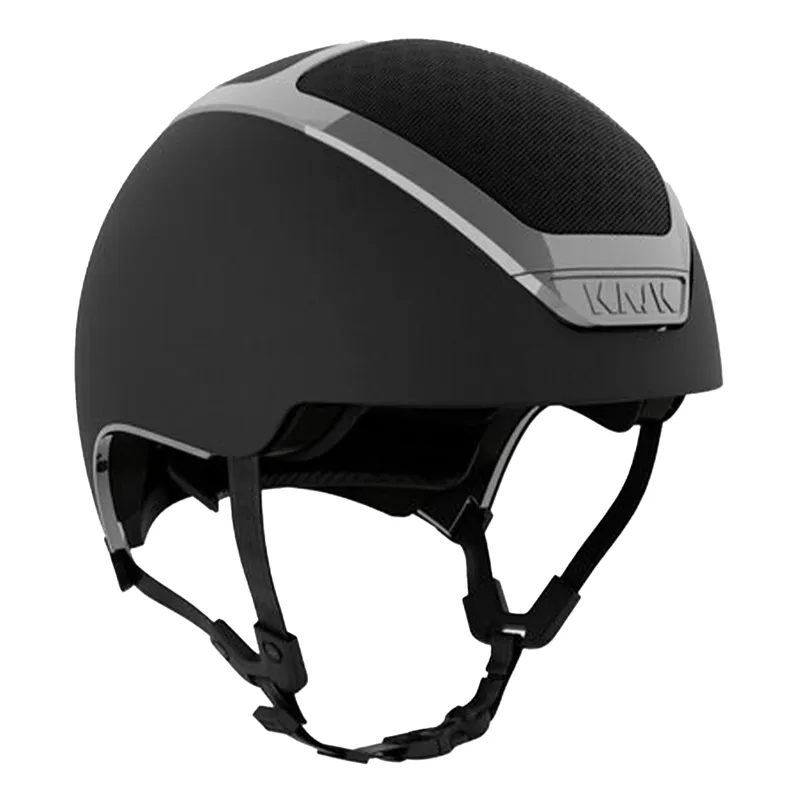 KASK Dogma XC Skull Riding Hat - Black/Silver-2