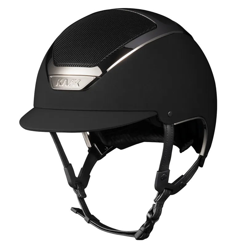 KASK Dogma Chrome Riding Hat - Black/Silver