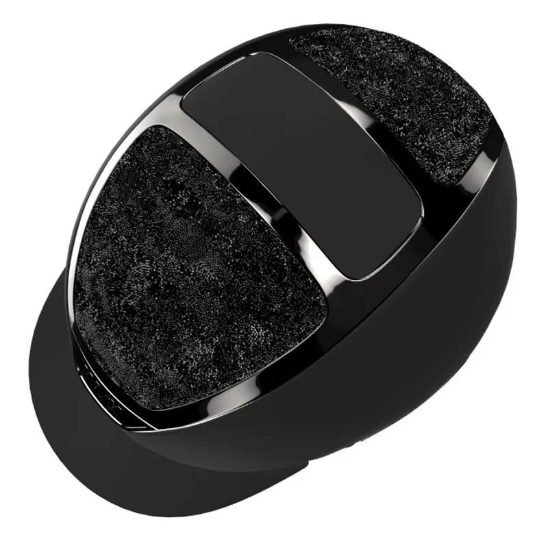 KASK Dogma Chrome Crystals Midnight Riding Hat - Black-2