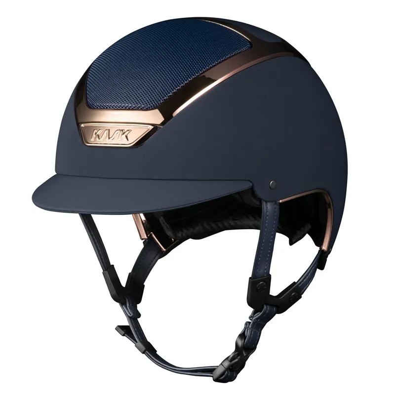 KASK Dogma Chrome Riding Hat - Navy/Everyrose