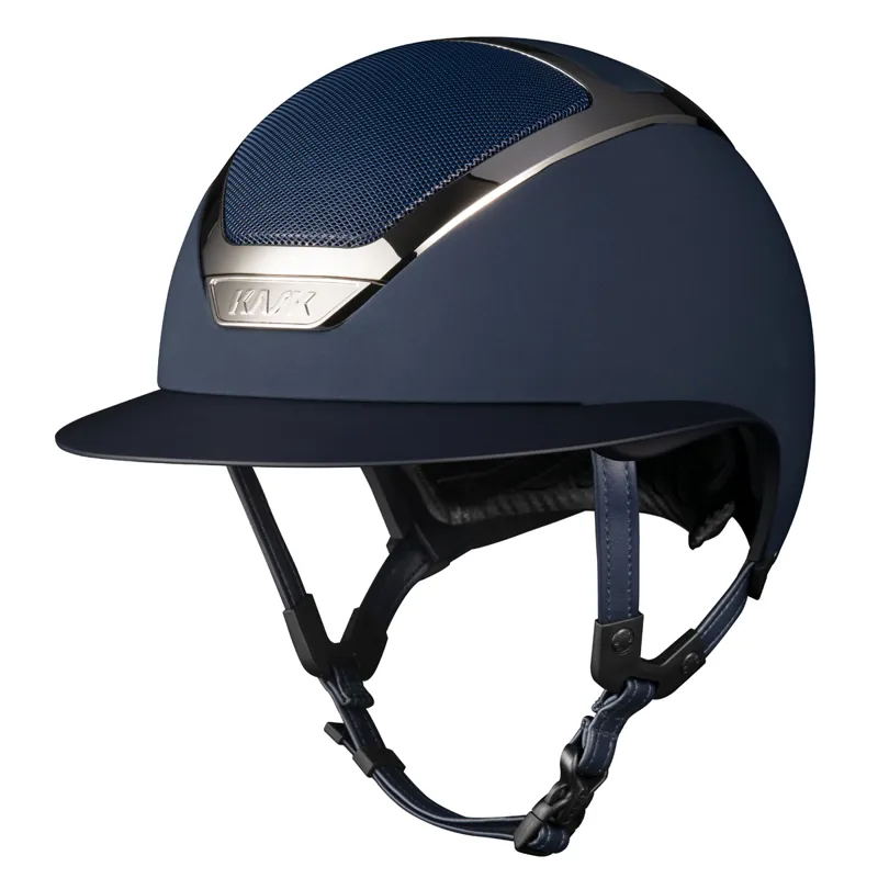 KASK Star Lady Chrome Riding Hat - Navy/Silver