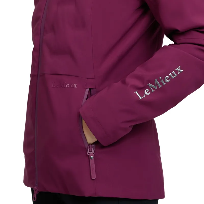 LeMieux Brooke Hybrid 3-in-1 Womens Waterproof Jacket - Blackberry-10