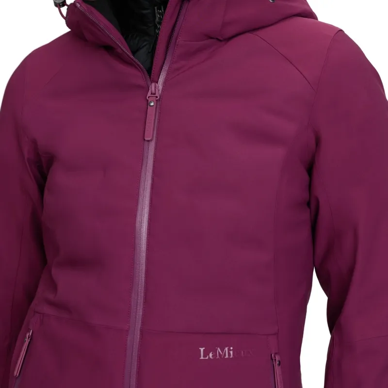 LeMieux Brooke Hybrid 3-in-1 Womens Waterproof Jacket - Blackberry-9