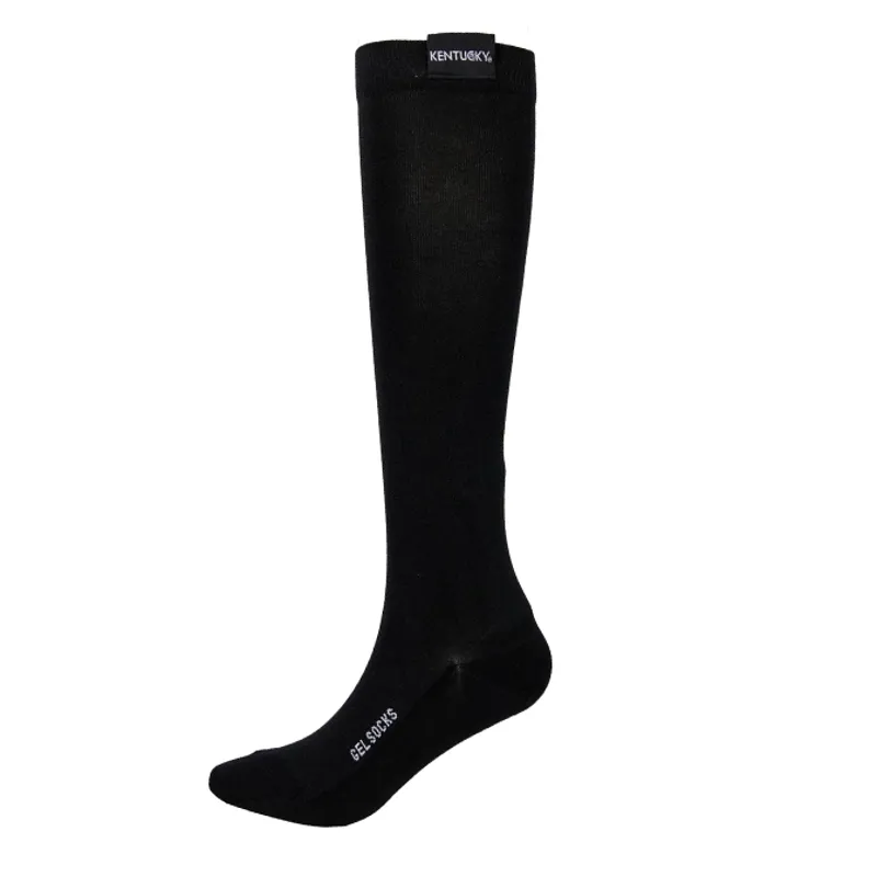 Kentucky Achillies Gel Unisex Tall Riding Socks - Black
