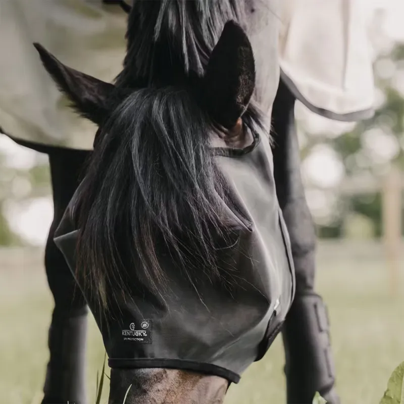 Kentucky Classic Fly Mask - Black-5