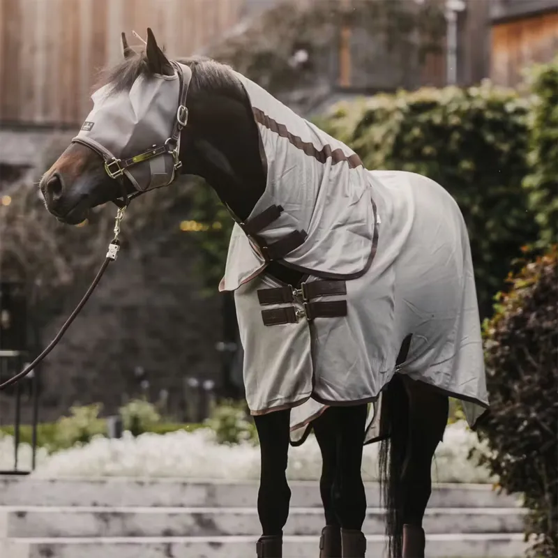Kentucky Classic Fly Mask - Beige-5