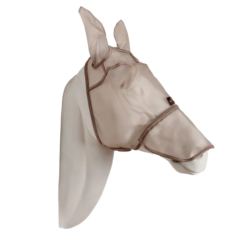 Kentucky Classic Fly Mask with Ears and Nose - Beige-3
