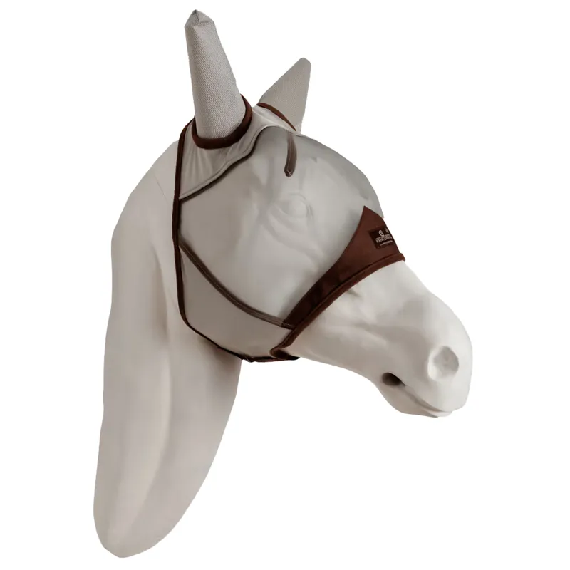 Kentucky Classic Fly Mask with Ears - Silver-2