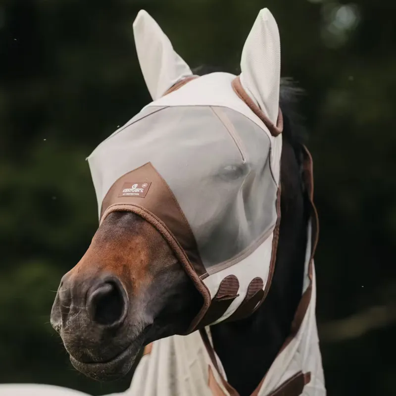 Kentucky Classic Fly Mask with Ears - Silver