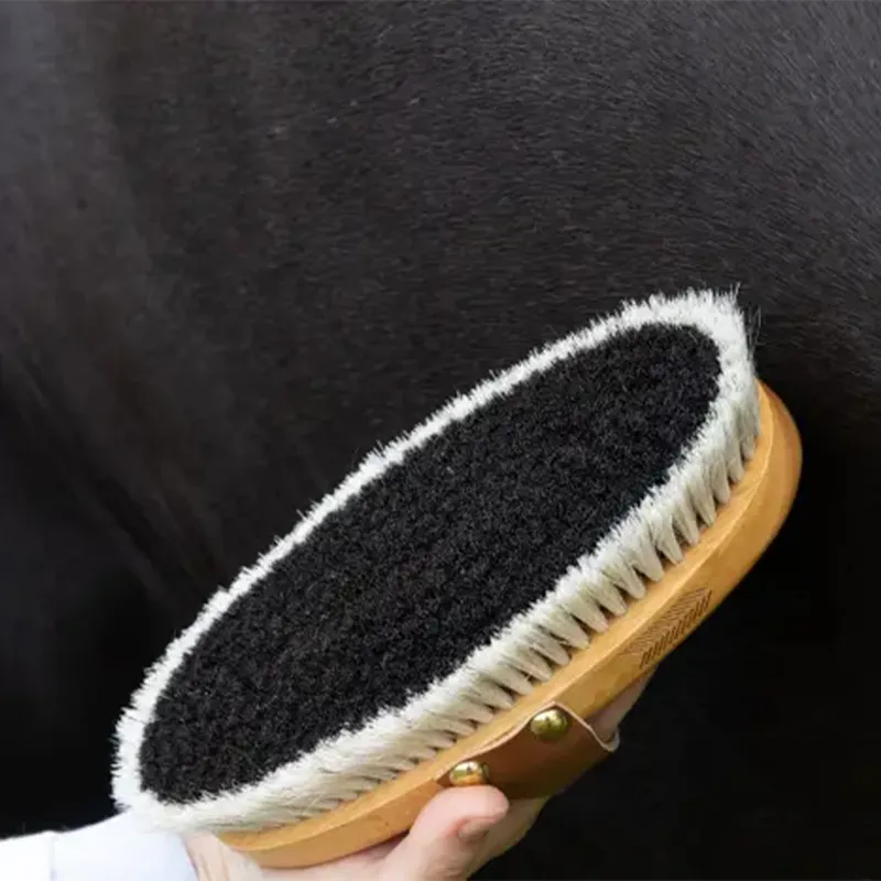 Grooming Deluxe Overall Body Shine Horse Hair Brush-3