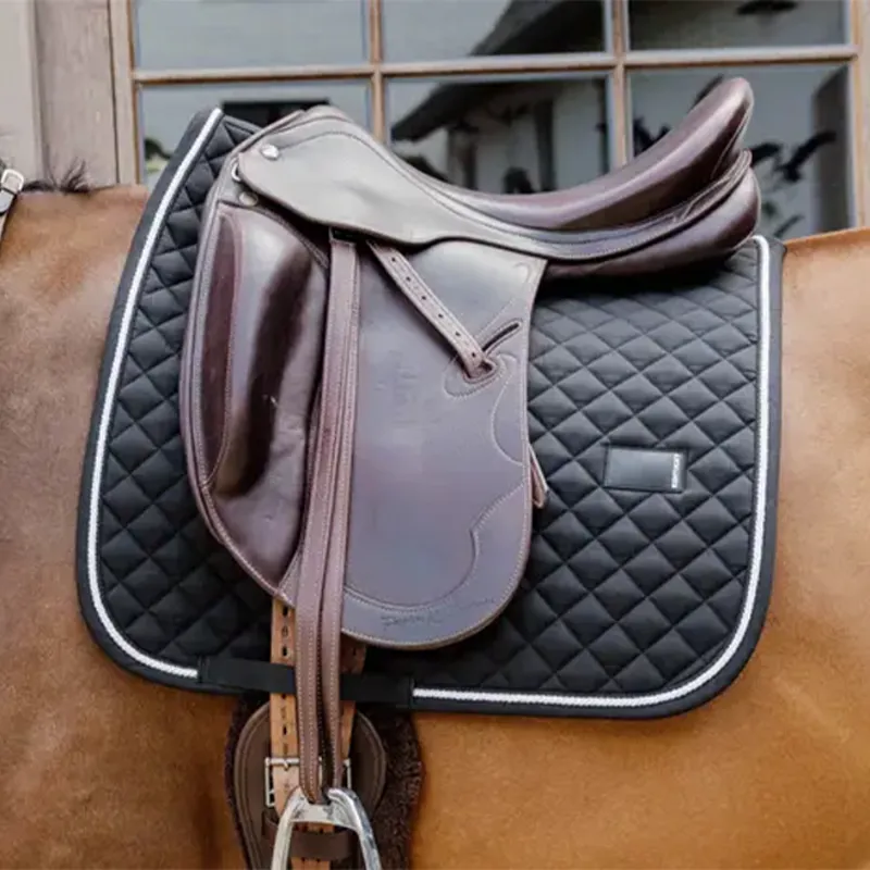 Kentucky Horsewear Diamond Rope Dressage Saddlecloth - Black