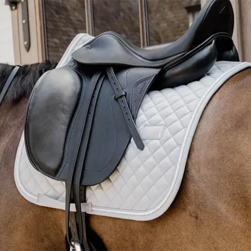 Kentucky Horsewear Diamond Rope Dressage Saddlecloth - Grey-1