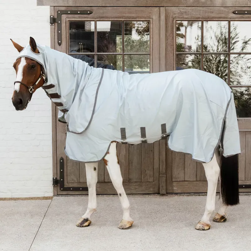 Kentucky Eczema Fixed Neck Fly Rug - Grey