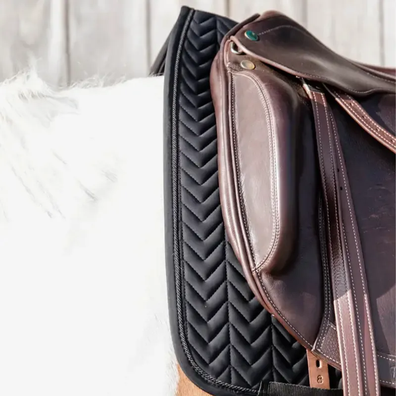 Kentucky Fishbone Competition Dressage Number Saddlecloth - Black-4