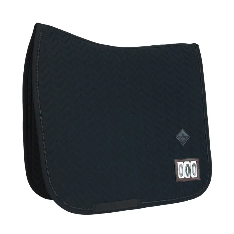 Kentucky Fishbone Competition Dressage Number Saddlecloth - Black-1
