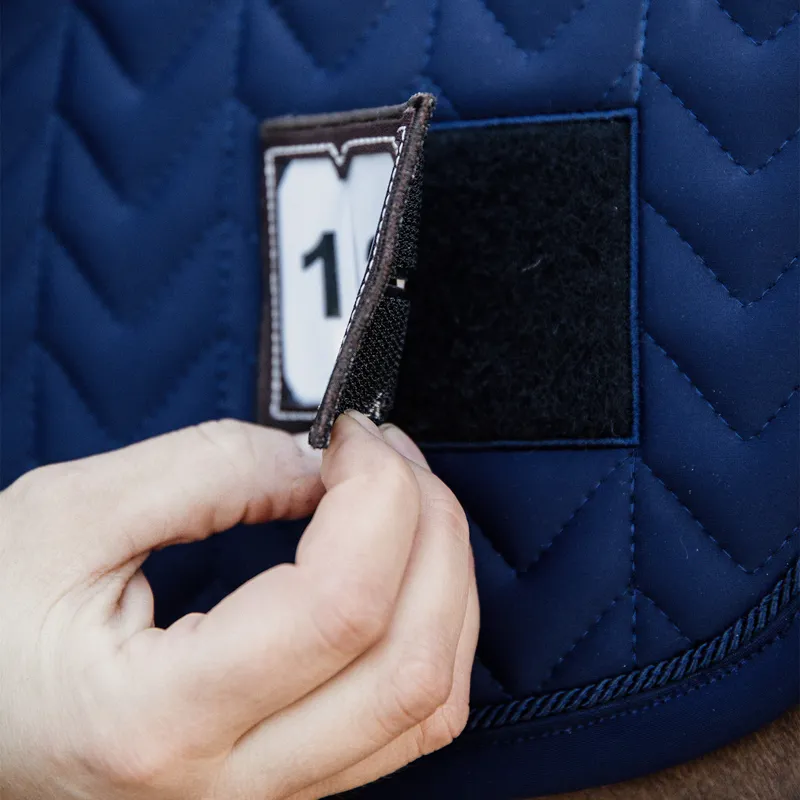 Kentucky Fishbone Competition Dressage Number Saddlecloth - Navy-5