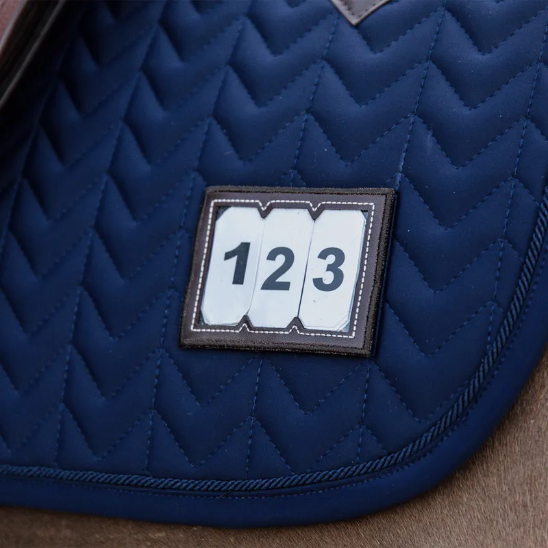 Kentucky Fishbone Competition Dressage Number Saddlecloth - Navy-6
