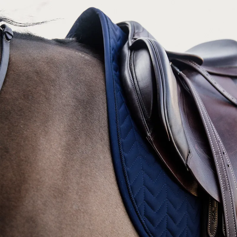 Kentucky Fishbone Competition Dressage Number Saddlecloth - Navy-2