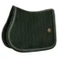 Kentucky Fishbone Plaited Glitter Rope Velvet Jumping Saddlecloth - Dark Green