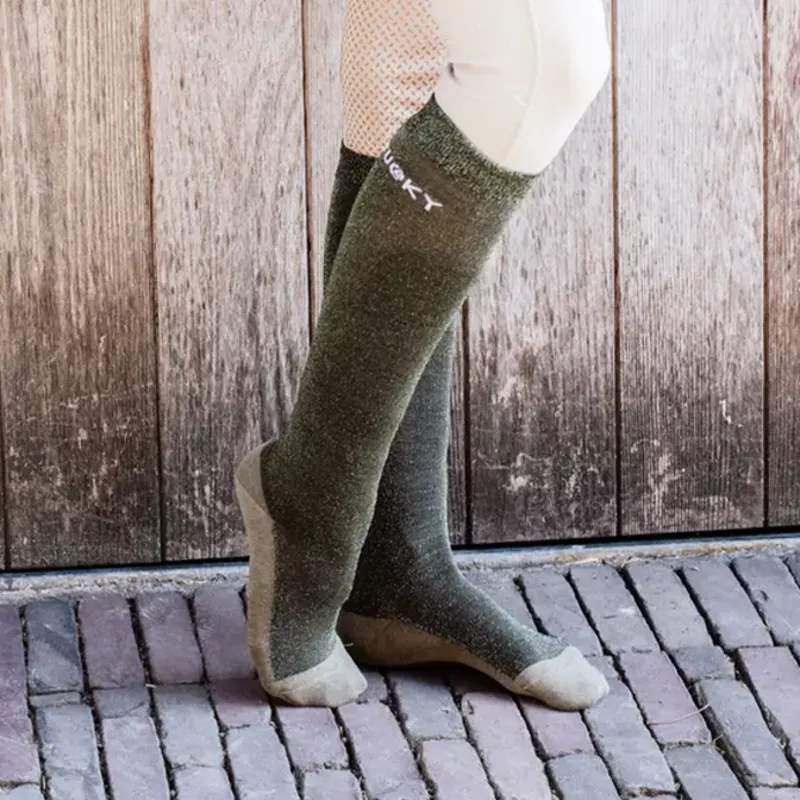 Kentucky Glitter Ladies Tall Riding Socks - Green