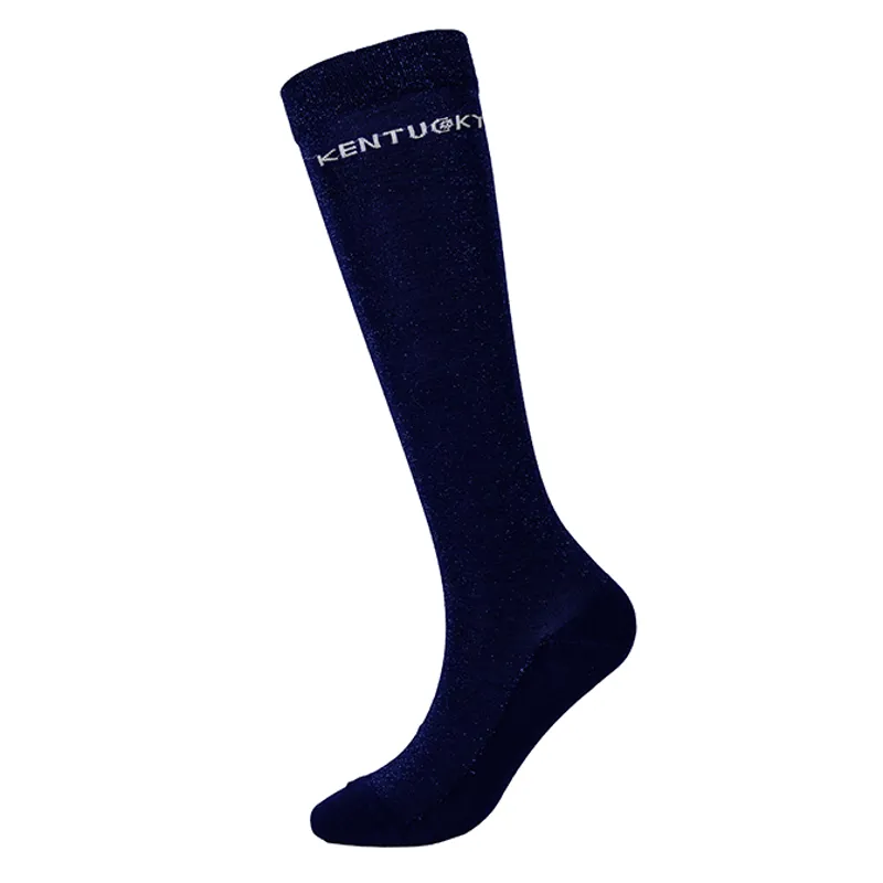 Kentucky Glitter Ladies Tall Riding Socks - Navy