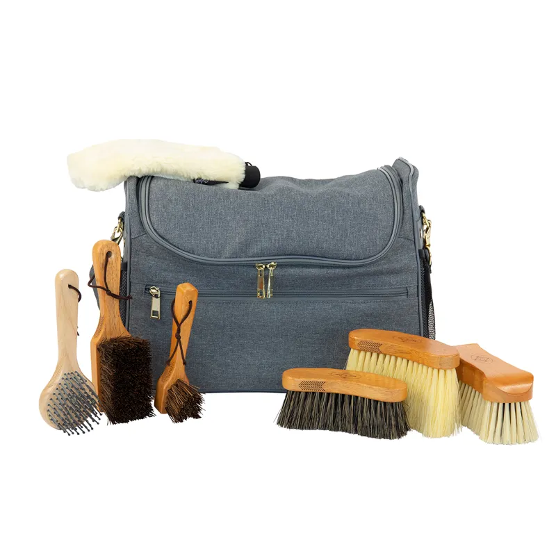 Kentucky Grooming Bag Set - Grey
