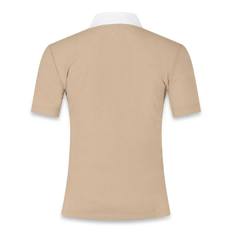 Kentucky Heritage Air Womens Short Sleeve Show Shirt - Beige-1