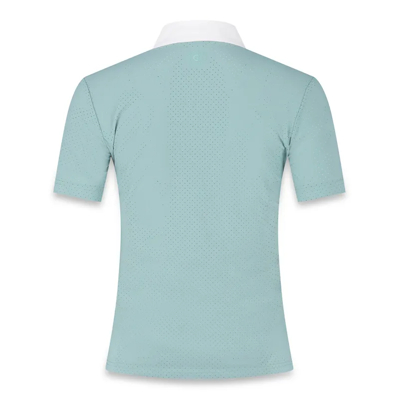 Kentucky Heritage Air Womens Short Sleeve Show Shirt - Dusty Blue-1