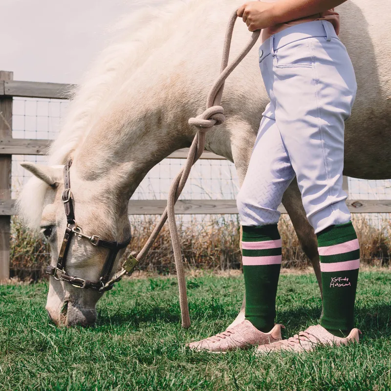 Kentucky Junior Stripes Socks 2 Pack - Purple/Dark Green-4