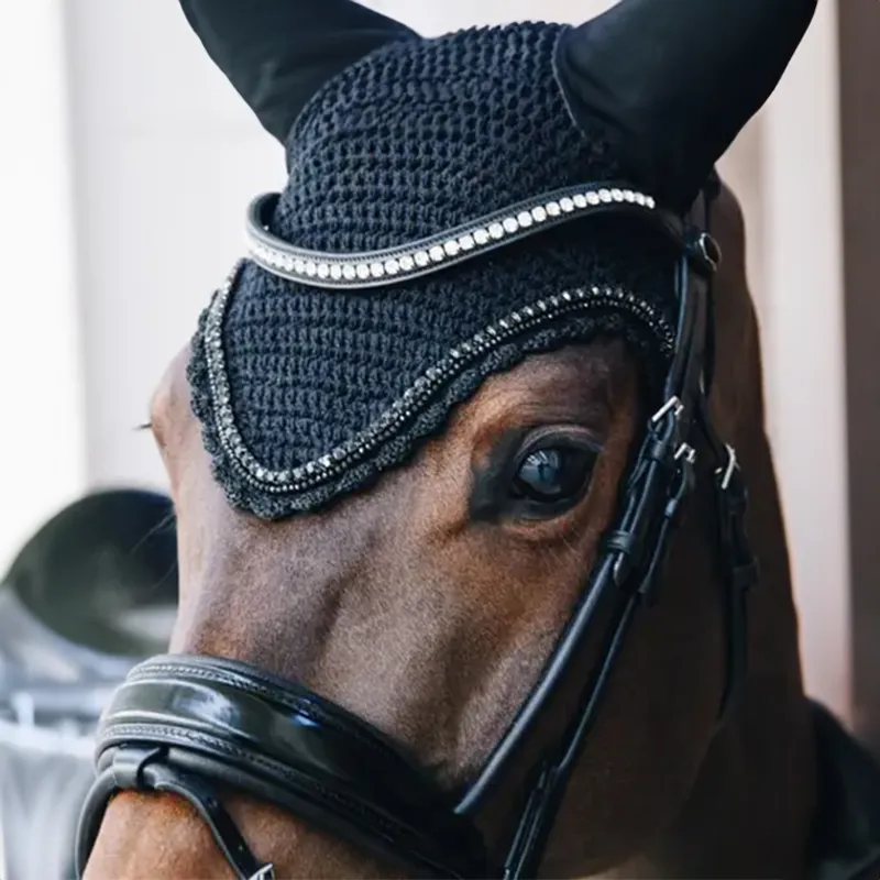 Kentucky Long Stone and Pearl Fly Veil - Black