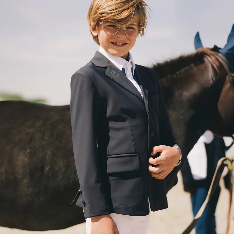 Kentucky Lyon Junior Boys Show Jacket - Navy-4