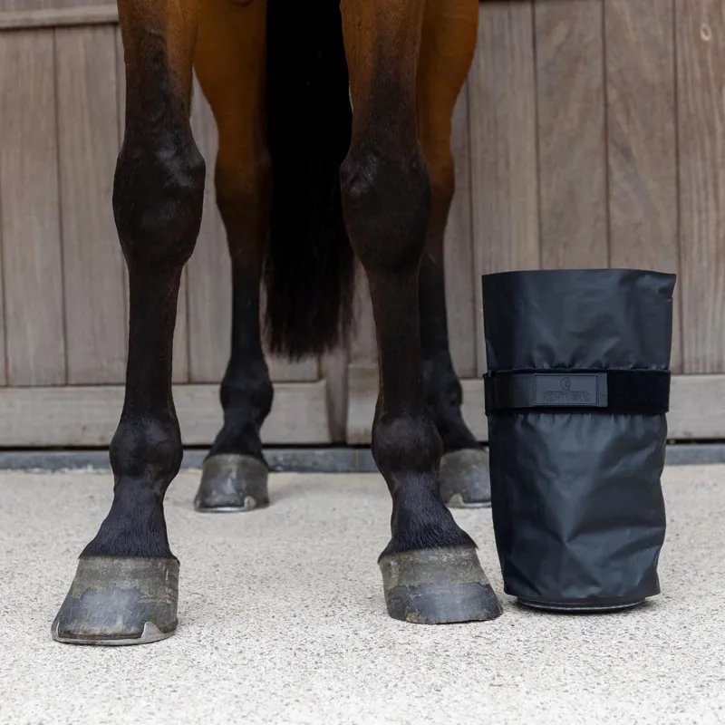 Kentucky Medical and Ice Hoof Boots Set of 2 - Black-1
