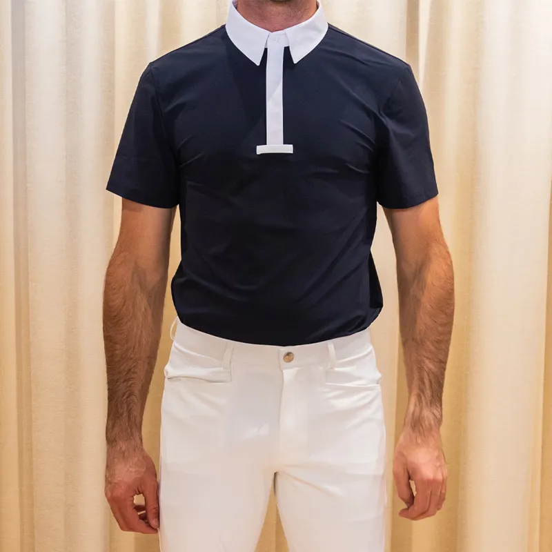 Kentucky Classic Mens Short Sleeve Show Shirt - Navy-4